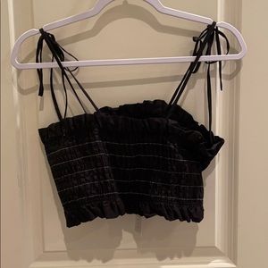 Black crop top